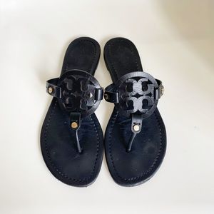 Black Tory Burch Sandal Size 8 Miller Black Leather Sandal